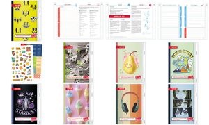 ROTH Hausaufgabenheft Teens für clevere Faule Retro Music