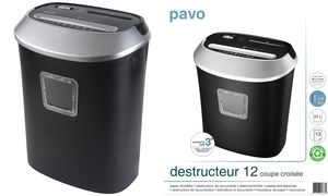 pavo Aktenvernichter Crosscut 12, Partikel 5 x 38 mm