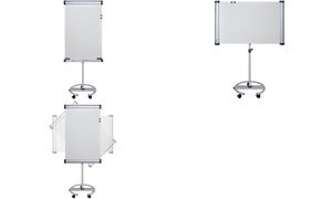 MAUL Flipchart MAULsolid, Rundfuß flip2use, grau