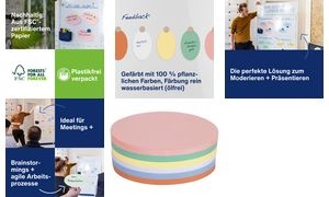 magnetoplan Moderationskarten oval, 190 x 110 mm