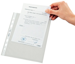 LEITZ Prospekthülle Standard, A5, PP, genarbt, 0,08 mm