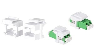 LogiLink Keystone-Halterungen-Set, ABS-Kunststoff, weiß