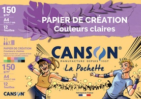 CANSON Tonpapier in Sammelmappe, DIN A4, 150 g/qm