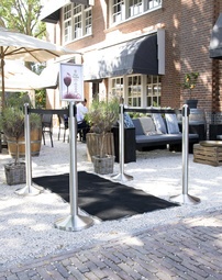 Securit Absperrsystem RETRACTABLE, chrom, 2er Set