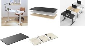 LogiLink Tischplatte, 3-geteilt, (B)1.200 x (T)600 mm, weiß