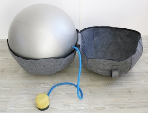 UNiLUX ergonomischer Sitzball ERGO SPHERE, grau