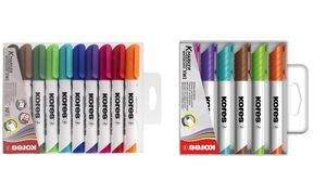 Kores Whiteboard-Marker K MARKER XW2, Keilspitze, 6er Etui