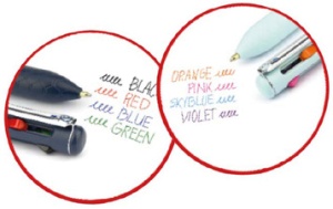 Pentel Mehrfarb-Druckkugelschreiber iZee, weiß