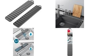 metaltex Abtropfmatte Gravity-Slim, grau