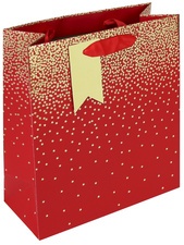 Clairefontaine Weihnachts-Geschenktüte "Sternregen rot"