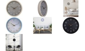 NEXTIME Wanduhr/Quarzuhr NXT ECO, Durchmesser: 300 mm, blau