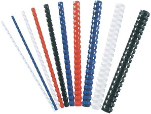 Fellowes Plastikbinderücken, DIN A4, 21 Ringe, 8 mm, schwarz