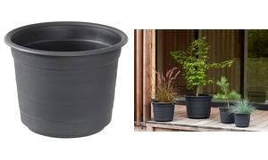orthex Blumentopf EPOQUE, Durchmesser: 240 mm, schwarz