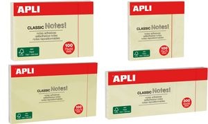 APLI Haftnotizen "CLASSIC Notes!", 125 x 75 mm, gelb