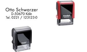 trodat Textstempelautomat Printy 4910 4.0, 3-zeilig, rot