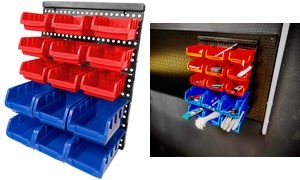 BRÜDER MANNESMANN Kleinteile-Aufbewahrung, 15-teilig