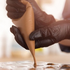 HYGONORM HDPE-Spritzbeutel, geprägt, (L)460 mm, transparent