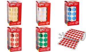 APLI kids Sticker "Rund", auf Rolle, silber