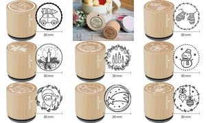 COLOP Motiv-Stempel Woodies "4 Kerzen"