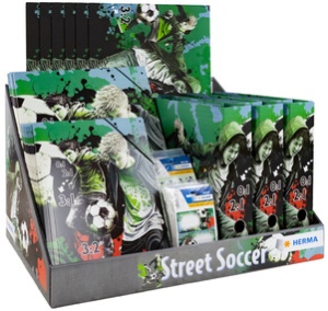 HERMA Motivserie "Street Soccer", Thekendisplay
