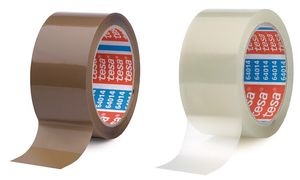 tesa Verpackungsklebeband 64014, 50 mm x 66 m, braun