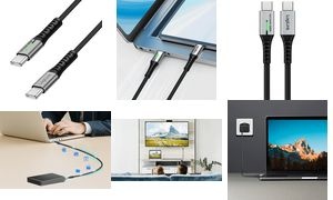 LogiLink USB 3.2 Kabel mit LED, USB-C - USB-C Stecker, 1,0 m