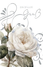 SUSY CARD Trauerkarte "Trauer Rose"