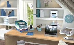 CEP Wanduhr Riviera, Quarzuhr, minze