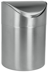 metaltex Tisch-Abfallbehälter, 1,5 Liter, aus Edelstahl