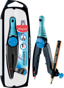 Maped Zirkelkasten Stop & Safe, blau