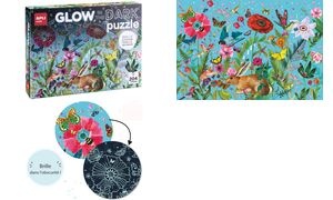 APLI kids Puzzle "GLOW IN THE DARK Flower", 204 Teile