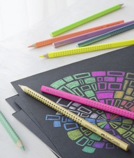 FABER-CASTELL Dreikant-Buntstift Colour GRIP, neongelb