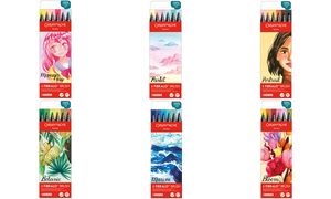 CARAN D'ACHE Fasermaler FIBRALO Brush PASTEL, 6er Set