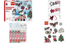 Marabu KiDS Window Color-Set "Winterspaß", 6 x 25 ml