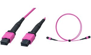 LogiLink MPO Patchkabel, 12 Fasern, Multimode, OM4, 15 m