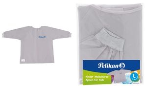 Pelikan Malschürze unisex, grau, mit Klettverschluss