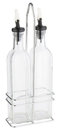 APS Essig- und Öl-Menage, Glas/Edelstahl, 0,12 Liter