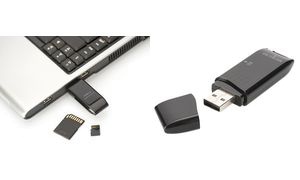 DIGITUS USB 2.0 Multi Card Reader Stick, SD / Micro SD