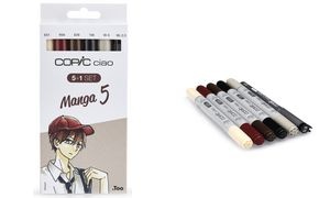 COPIC Marker ciao, 5+1 Set "Manga 5"