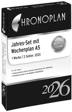 CHRONOPLAN Jahresset Wochenplan 2026, DIN A5