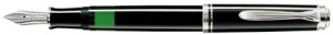 Pelikan Füllhalter "Souverän 405", schwarz/silber, M
