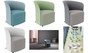 PAPERFLOW Besuchersessel "CROWN", grau