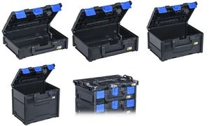 allit Aufbewahrungsbox EuroPlus MetaBox 215, schwarz/blau