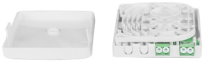 DIGITUS FTTH Gehäuse, 2 x LC/APC DX Kupplung, weiß