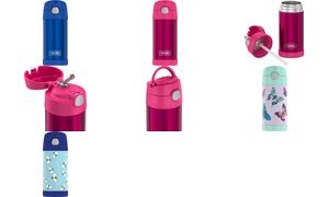 THERMOS Isolier-Trinkflasche FUNTAINER Straw Bottle, pink