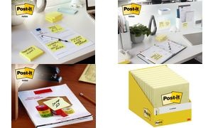 Post-it Haftnotizen z-notes, 76 x 76 mm, kanariengelb