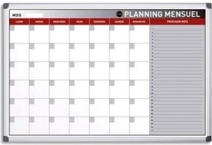 Bi-Office Planungstafel Monatsplaner, französisch