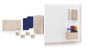 magnetoplan Whiteboard Zubehör-Set Wood Series, birke