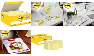 Post-it Haftnotizen notes, Größen sortiert, Promotion, gelb