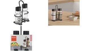 metaltex Salz- & Pfeffer-Menage Spice Line, 3-teilig
